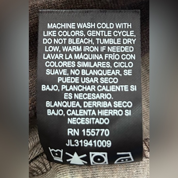 Jared Lang Men’s 1/4 Zip Pullover Brown Sweater Size Large - Picture 5 of 8